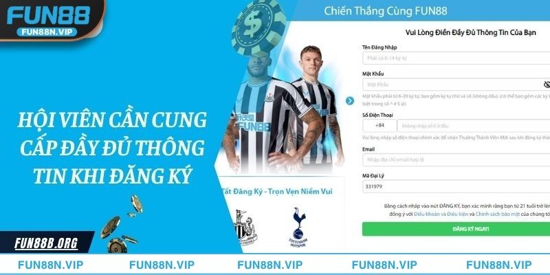 Điều kiện để hội viên đăng ký tài khoản nhanh và chuẩn