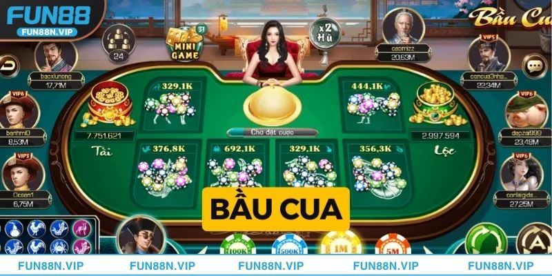 Cách tính thưởng trong bầu cua Fun88